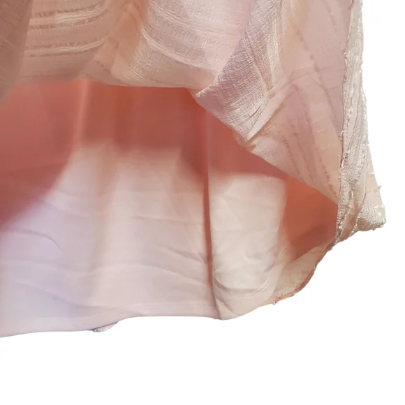 LC Lauren ConradWomen's Pink Textured Blouse SizeL - Picture 5 of 8